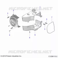 ENGINE, FAN COVER AND ABSCHIRMRAHMEN