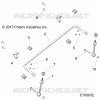 SUSPENSION, FRONT STABILISATORSTANGE