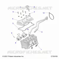 ENGINE, THROTTLE BODY AND VENTILDECKEL