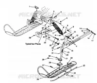 FRONT SUSPENSION AND SKI LITE GT 0943133 AND STARLITE GT 0943127 (49250125010011)