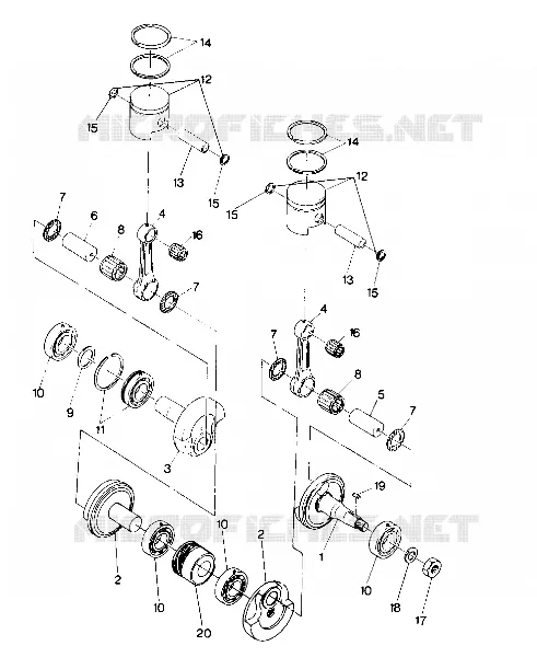 KOLBEN AND KURBELWELLE SUPERTRAK (4915871587023A)