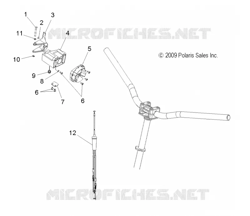 MOTOR, DROSSELN CONTROL ASM. and CABLE