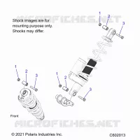 SUSPENSION, SHOCK MOUNTING, REAR SUSP.