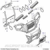FRONTSTOSSSTANGE AND MOUNTING