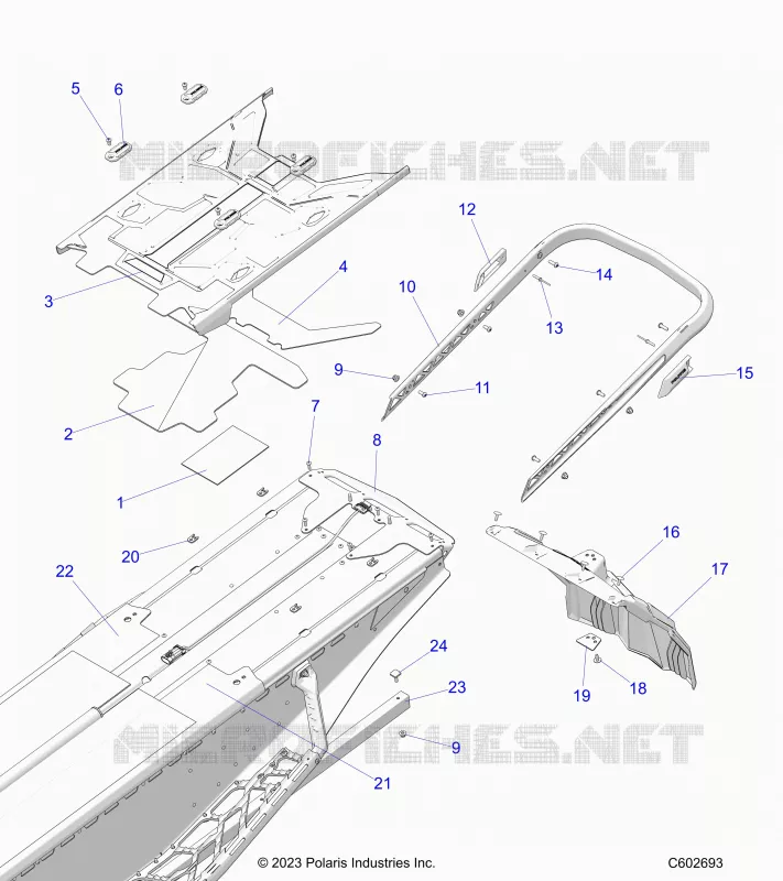 STOSSSTANGE, REAR, CLOSEOFF, TUNNEL COVER
