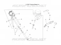 MOTOR, VERGASER MOUNTING AND BENZINPUMPE AND LINES