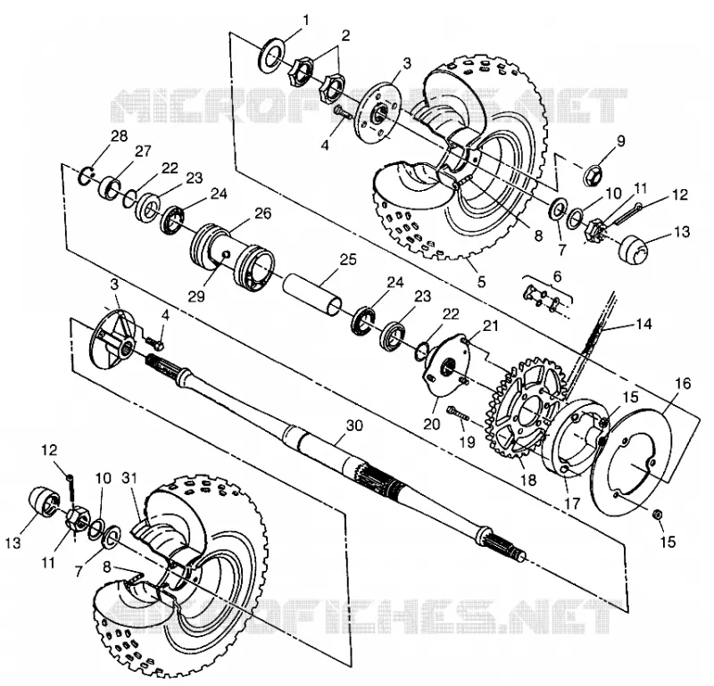HECKANTRIEB  Scrambler 500 W97BC50A (4943074307C006)