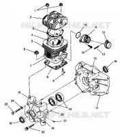 CRANKCASE AND ZYLINDER STARLITE 0943427 (4924992499032A)