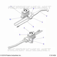 VORDERBREMSE BRAKE LEVER AND MASTER CYLINDER
