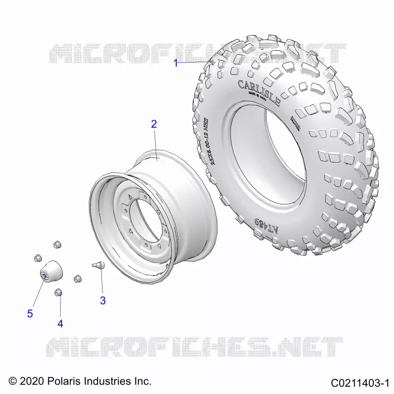 RADS, FRONT TIRE