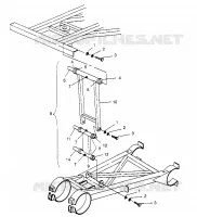 HINTER SPREIZE STABILISATOR ASSEMBLY 6x6 400L
