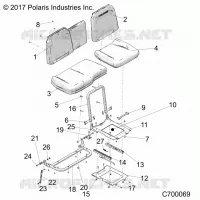 SITZ ASM. AND SLIDER