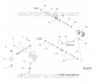 MOTOR, VERGASER MOUNTING AND TREIBSTOFF LINES
