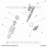 SUSPENSION, REAR SHOCK MOUNTING