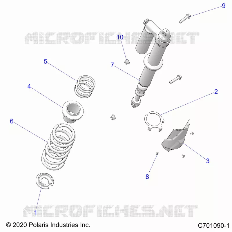 SUSPENSION, REAR SHOCK MOUNTING