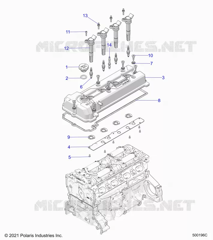 ENGINE, VENTILDECKEL