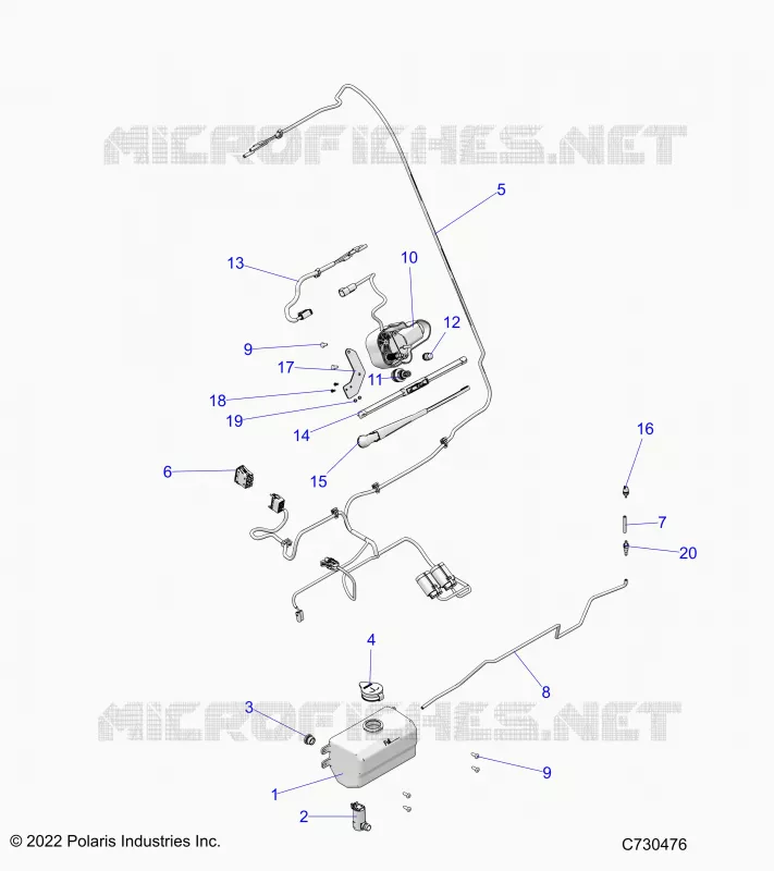 BODY, WATER BOTTLE PUMP ASM AND WIPER KIT