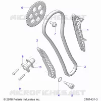 CAM CHAIN AND TENSIONER