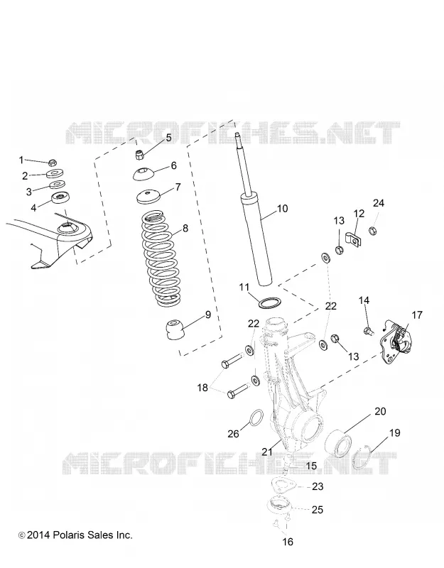SUSPENSION, FRONT STRUT