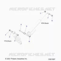 SUSPENSION, SHOCK MOUNTING, REAR SUSP.