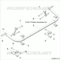 SUSPENSION, REAR STABILISATORSTANGE