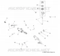 BREMSES, FOOT PEDAL AND MASTER CYLINDER