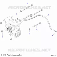 ANTRIEB, GEARCASE MOUNTING, REAR