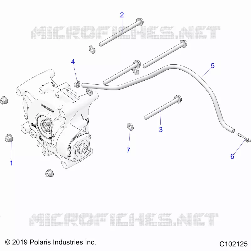 ANTRIEB, GEARCASE MOUNTING, REAR