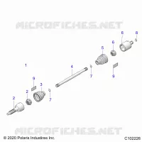 ANTRIEB, REAR DRIVE SHAFT