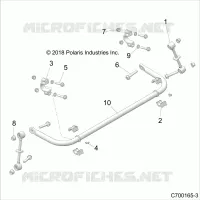 SUSPENSION, REAR STABILISATORSTANGE