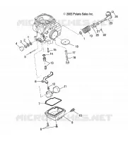 MOTOR, VERGASER LOWER