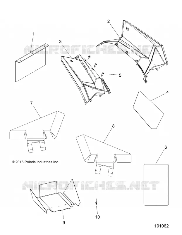 KAROSSERIE HINTEN CAB AND HEAT SHIELDS