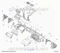 INSTRUMENTENTAFEL, UPPER AND A-PILLERS
