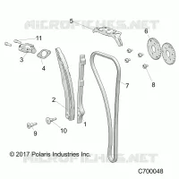 CAM CHAIN AND TENSIONER