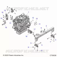 MOTOR, MOUNTING &amp; LONG BLOCK