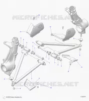 SUSPENSION, A-ARM AND STREBE MOUNTING
