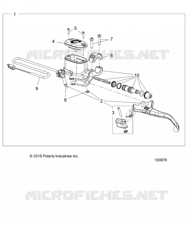 VORDERBREMSE BRAKE LEVER AND MASTER CYLINDER