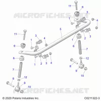 SUSPENSION, STABILISATORSTANGE