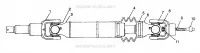 Hintere Antriebswelle  SPORTSMAN 500 W97CH50A (4939993999B004)