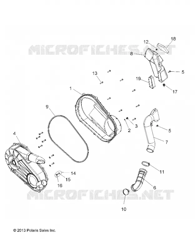 ANTRIEB, CLUTCH COVER AND DUCTING