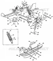 FRONT SUSPENSION AND SKI