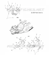 CHASSIS, FUßSTÜTZES AND CLUTCH GUARD