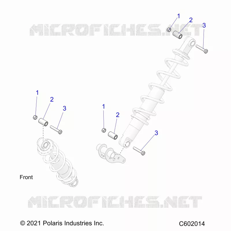 SUSPENSION, SHOCK MOUNTING, REAR SUSP.
