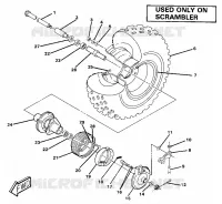 VORDERRAD AND BRAKE ASSEMBLY. (4910981098030A)