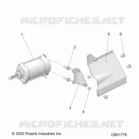 ANLASSER MOTOR/SHIELD