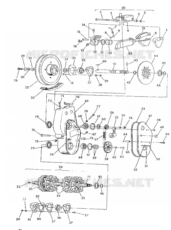 Bremse und Kettenkasten 650 and 650 SKS FROM SERIAL NUMBER 1839637 (4919261926031A)