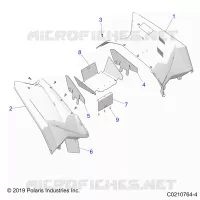 KAROSSERIE HINTEN CAB AND HEAT SHIELDS