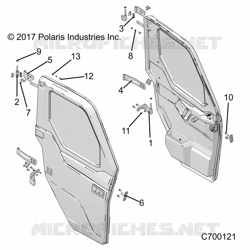 DOORS, FRONT, MOUNTING