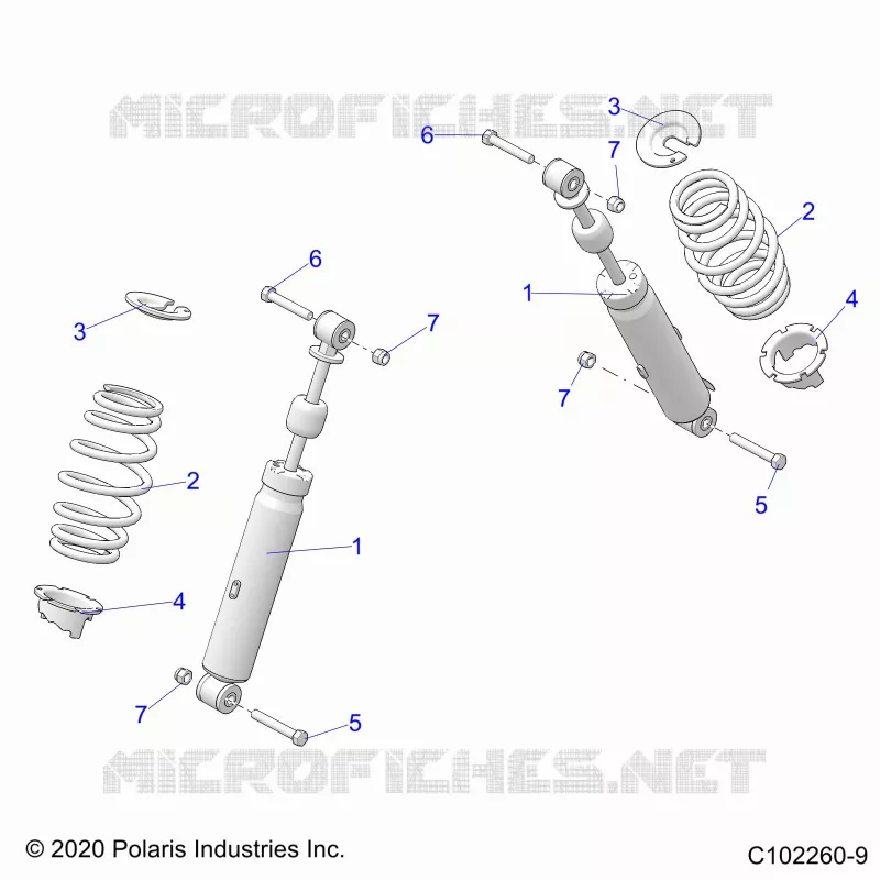 SUSPENSION, FRONT SHOCK