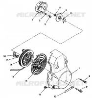 RÜCKZUG ANLASSER ASSEMBLY 500 EFI 0942774 and  EFI SKS 0942574 (49274127410041)